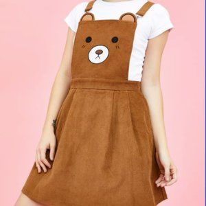 *NWOT* Sugar Thrillz Bear Pinafore Dress in 2X